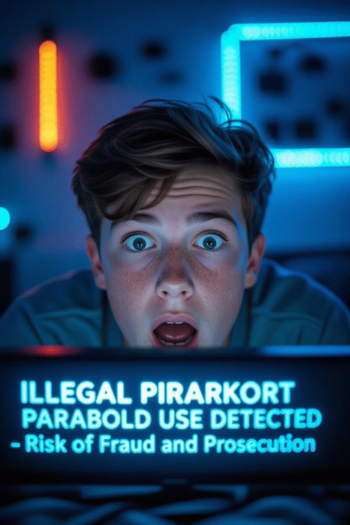Piratkort Parabol: Global Decline of Satellite Piracy and Rise of Streaming 4 A consumer shocked while seeing a warning on TV: “Illegal Piratkort Parabol Use Detected – Risk of Fraud and Prosecution.