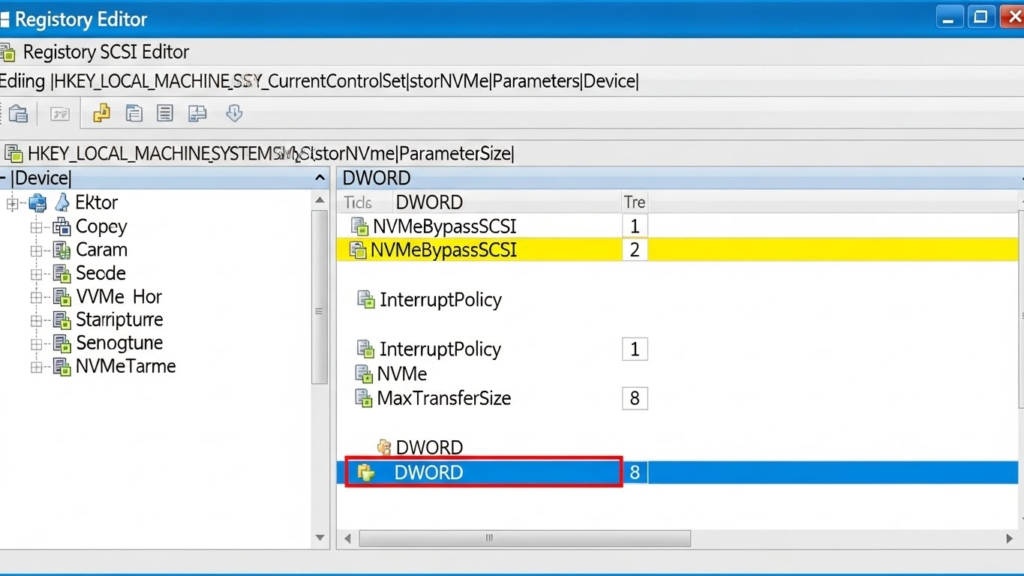 NVMe Driver Registry Activation