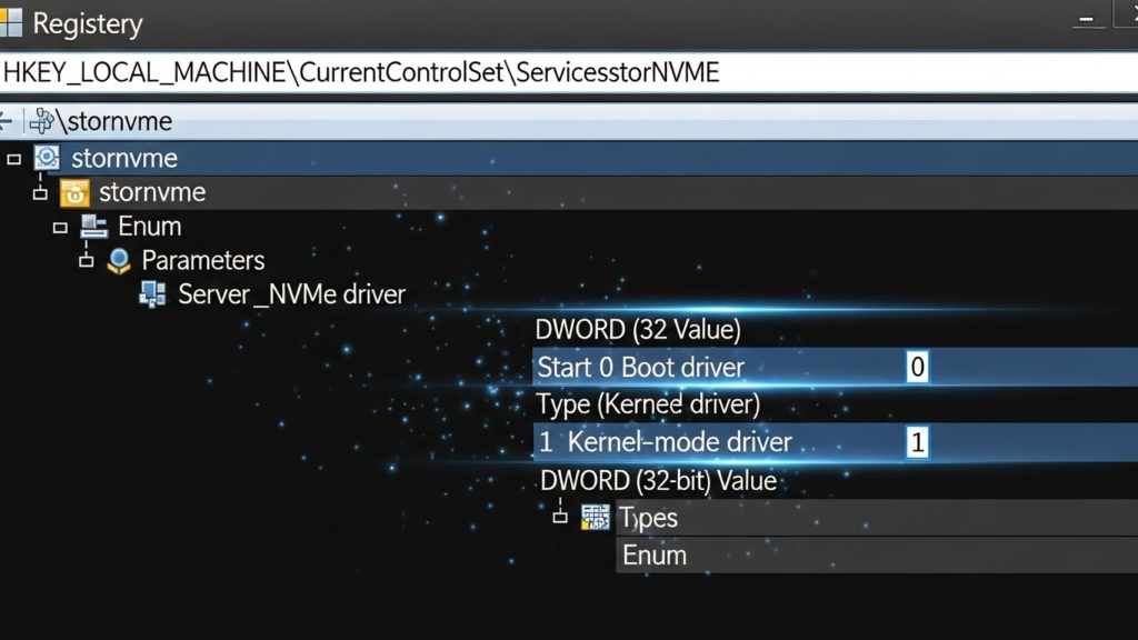 Windows 11 Registry NVMe Tweak