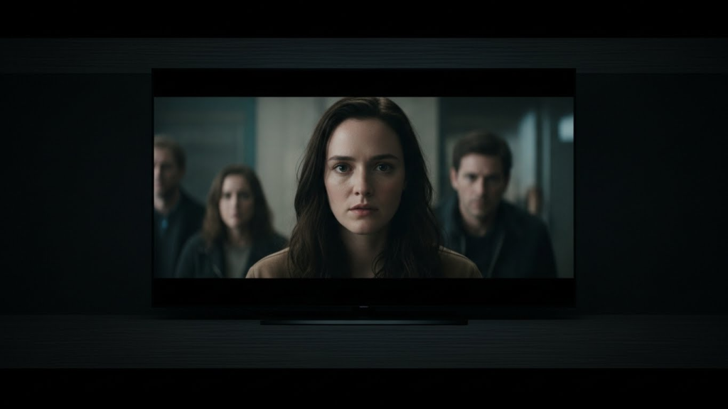 Maintaining Original Resolution: Pillarboxing and Letterboxing Explained 5 A widescreen movie on a 16:9 TV with horizontal black bars at top and bottom.