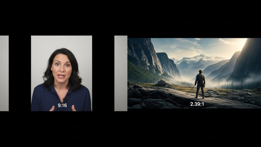 Maintaining Original Resolution: Pillarboxing and Letterboxing Explained 6 A side-by-side comparison showing pillarboxed content on the left and letterboxed content on the right.