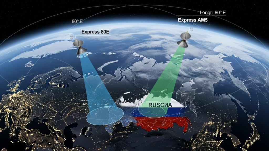Telekarta Satellites Express 80E and AM5 Telekarta Channel List 2025 satellite coverage via Express 80E and Express AM5