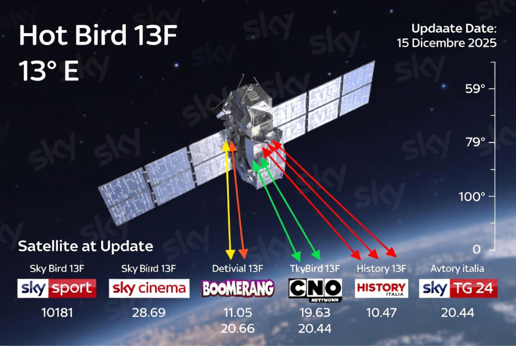 Sky Italia 15 Dec Hot Bird 13F Channel Update