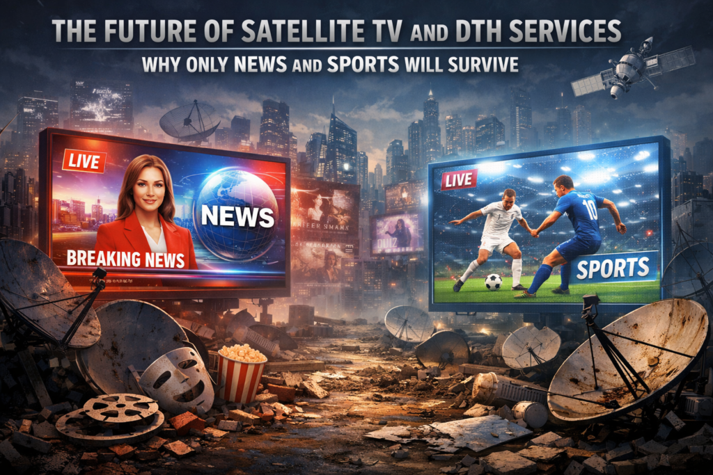The Future of Satellite TV and DTH Services: Why Only News and Sports Will Survive 2 Satellite TV - Why News and Sports Channels Will Survive