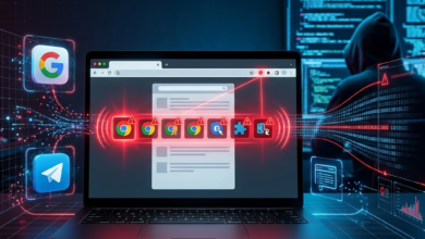 malicious Chrome extensions 2026 data theft attack