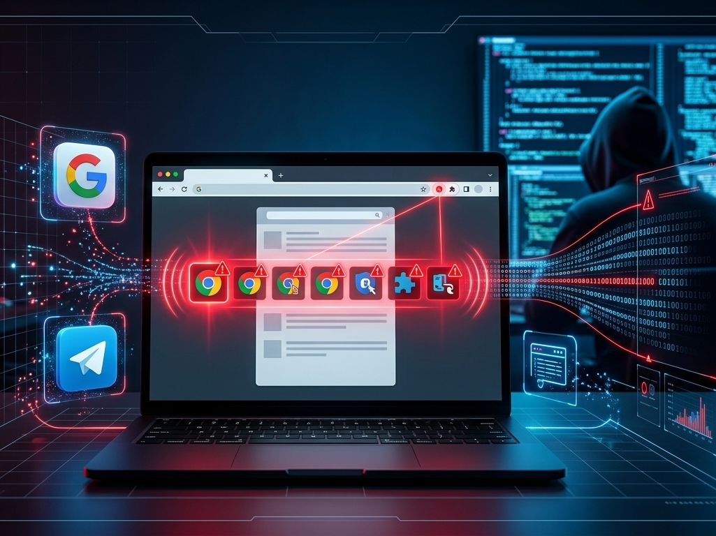 malicious Chrome extensions 2026 data theft attack