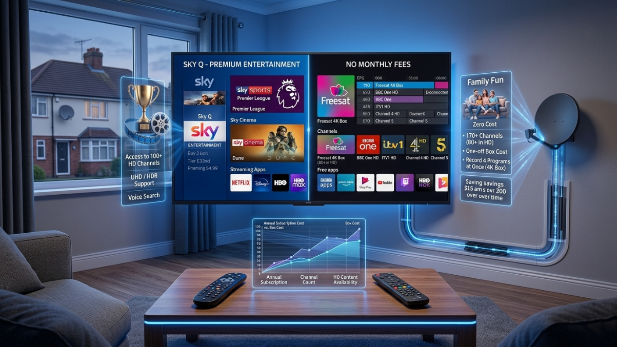 Best Satellite TV Providers in the UK: Complete Guide to Sky, Freesat, and Alternatives 1 UK Satellite TV Providers Comparison: Sky vs Freesat